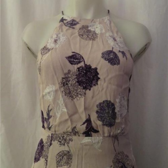 ASTR Grey Multi Floral Midi Dress - Picture 4 of 5